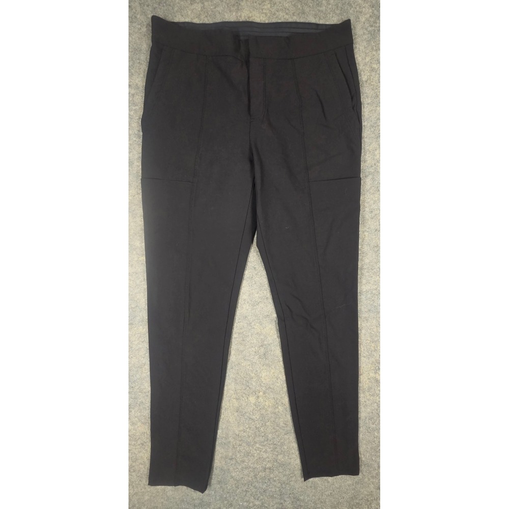 Athleta Wander Stash Skinny Pants Womens Size 8 Black Nylon Stretch Work Casual